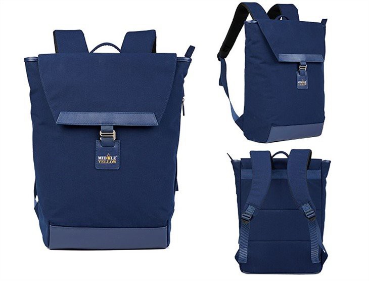 water resistant laptop backpack for college in navy