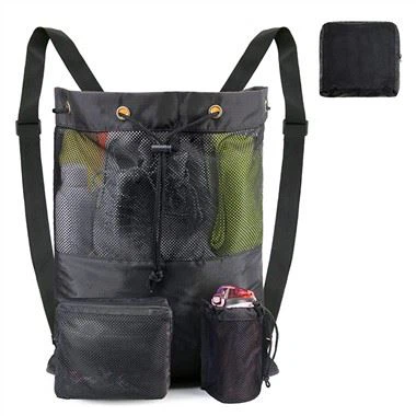 Strandtas met trekkoord