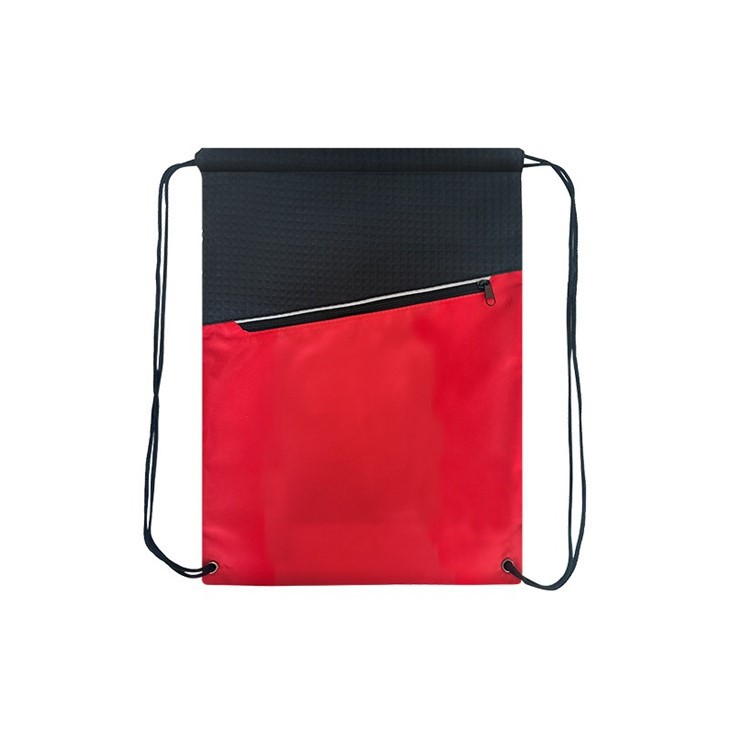 Custom Printed Logo Recycled Polyester Waterproof Grocery Drawstring Bags For Shopping With Handle Or Sports Drawstring Bags